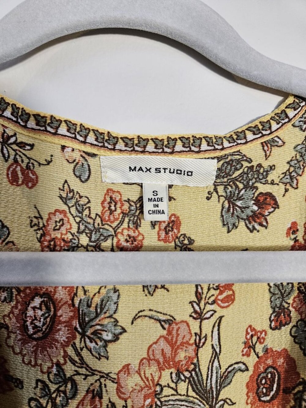 Max Studio Floral Ruffle Dress Small - Picture 4 of 4